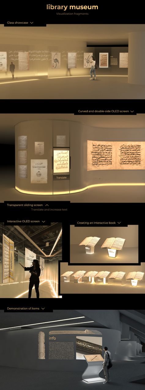 library museum on Behance Library Exhibition Design, Small Museum Interior, Museum Layout Plan, Book Exhibition Design, Museum Design Architecture, Museum Architecture Design, Interior Design Museum, Museum Interior Design, Museum Layout