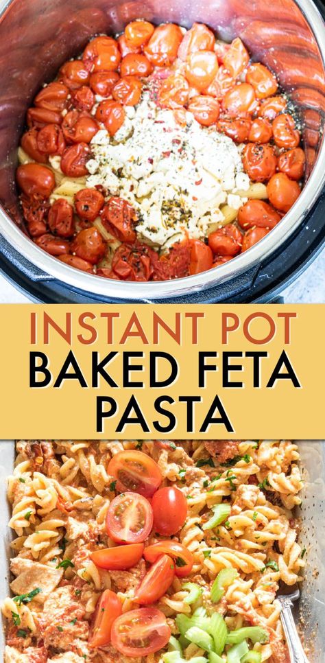 The TikTok viral recipe everyone's talking about, Instant Pot Baked Feta Pasta, gets a buffalo chicken twist! This easy pasta recipe is incredibly simple to make with amazing flavors. You'll love how… Easy Pasta Recipe, Baked Feta Pasta, Instant Pot Recipes Vegetarian, Recipe Tiktok, Baked Buffalo Chicken, Chicken Baked, Pot Recipes Healthy, Fantastic Recipes, Baked Feta