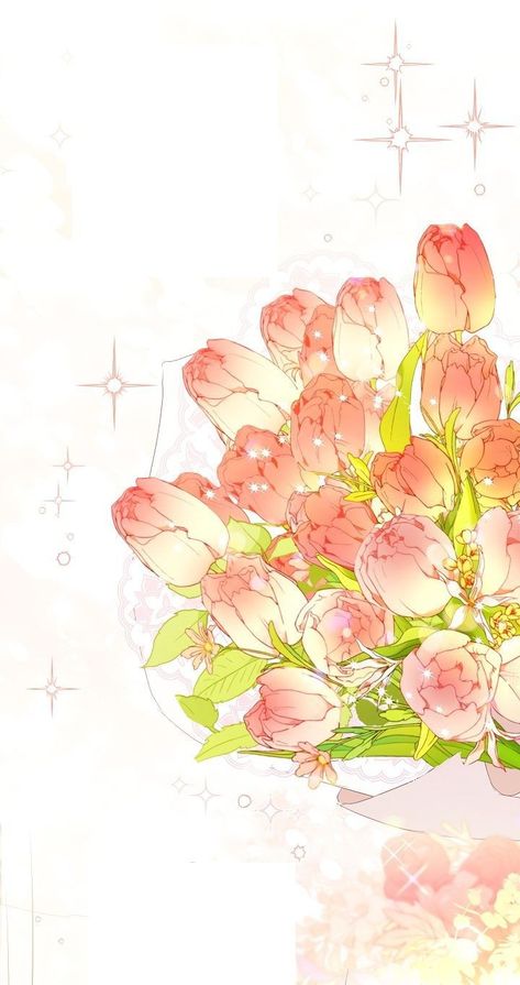 Anime Flower Aesthetic, Dear Soulmate, Manhwa Aesthetic, Flowers Anime, Anime Flower, Chapter 33, E Logo, Art And Illustration, Kawaii Wallpaper