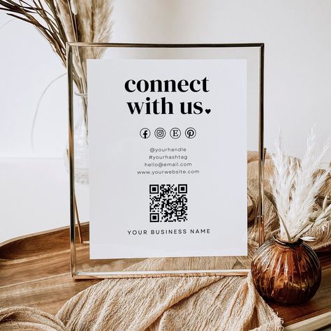 #Qr_Code_Sign #Small_Business_Signs #Social_Media_Signs #Bookkeeping_Templates Work Vibes, Signage Ideas, Qr Code Sign, Small Business Signs, Instagram Font, Free Handwriting, Media Kit Template, Pin Template, Social Media Signs