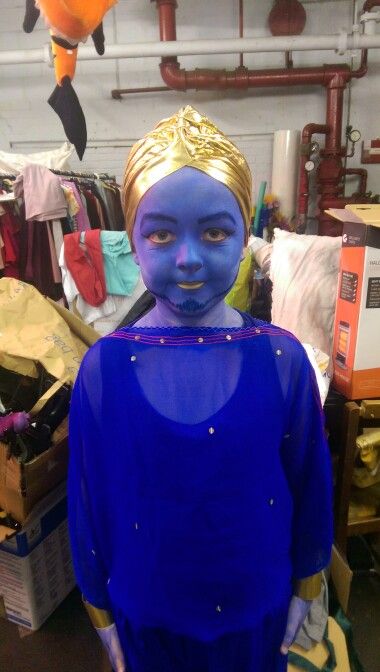 Aladdin genie facepaint Genie Makeup, Aladdin Jr, Aladdin Genie, Genie Aladdin, Palm Reader, Work Project, Facepaint, Aladdin, Body Painting