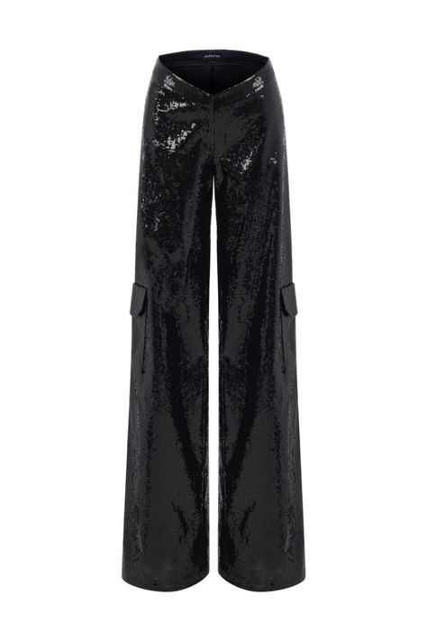 Black Sequin Pants, Heel Accessories, Sequin Pants, Going Out Outfits, Low Waist, Black Sequins, Fashion Advice, Shop Necklaces, Accessories Design