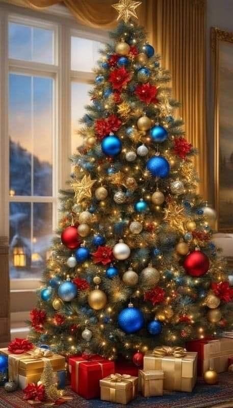 Christmas Winter Wallpaper, Bedroom Wallpaper Aesthetic, Bedroom Wallpapers, December Aesthetic, Wallpapers For Living Room, Wallpaper Store, Red And Gold Christmas Tree, Christmas Instagram, Merry Christmas Wallpaper