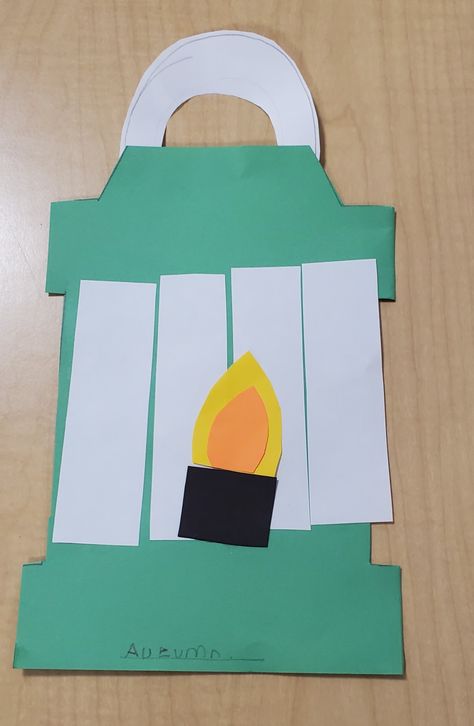 Preschool Crafts Camping, Lanterns Preschool Craft, Camping Crafts For Pre K, Camping Art Projects For Kids Preschool, The Great Outdoors Crafts Preschool, Easy Camping Crafts For Preschool, Crafts About Camping, Camping Tent Craft Preschool, Camp Lantern Craft