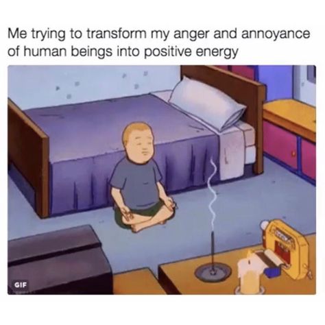 Be like Bobby And meditate. #meditation #kingofthehill #inspirational #anger #peace #lawofattraction Brother Memes, Yoga Humor, Sibling Memes, National Sibling Day, Siblings Funny, Family Funny, Memes Humor, Best Memes, Dankest Memes