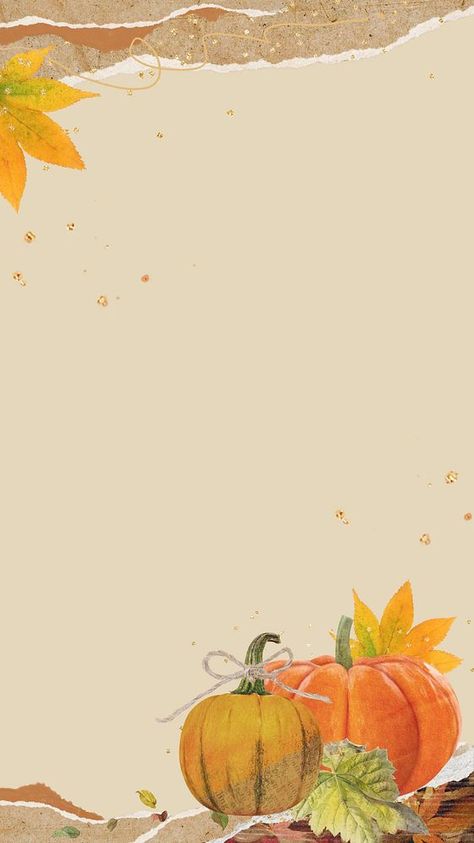 Aesthetic Autumn pumpkin iPhone wallpaper, seasonal collage background | premium image by rawpixel.com / Sasi Cute Fall Wallpaper Iphone Aesthetic, Fall Collage Wallpaper Iphone, Pumpkin Iphone Wallpaper, Iphone Wallpaper Halloween, Fall Background Wallpaper, Autumn Leaves Wallpaper, Pumpkin Wallpaper, Halloween Wallpaper Cute, Cute Fall Wallpaper