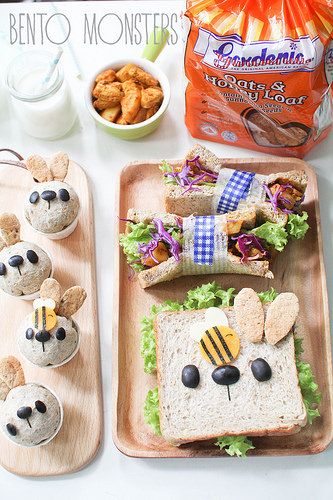 Banana French Toast, Creative Snacks, Edible Creations, Oats And Honey, Bento Recipes, Sandwiches For Lunch, Sandwich Recipe, Food To Go, Kawaii Food