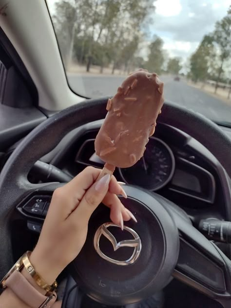 Mi vicio #magnum #paleta #chocolate #vicio #mazda #delicious #happy #tumblr Car Manifestation, Happy Tumblr, Faceless Girl, New Car Photo, Life Goals Future, Girls Driving, Mazda Cars, Car Owner, Vision Board Manifestation