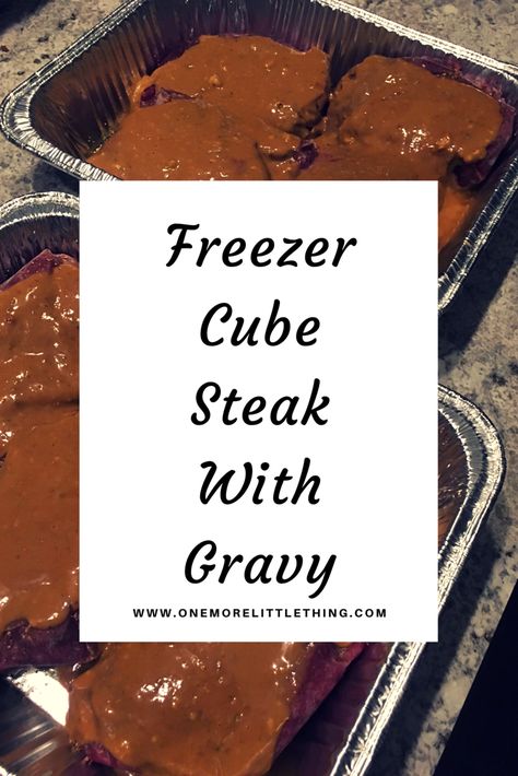 Cube Steak with Gravy Cube Steak With Gravy, Pressure Cooker Steak, Steak With Gravy, Beef Cubed Steak, Cube Steak And Gravy, Food Processor Uses, Cubed Steak, Cube Steak Recipes, Freezer Friendly Meals