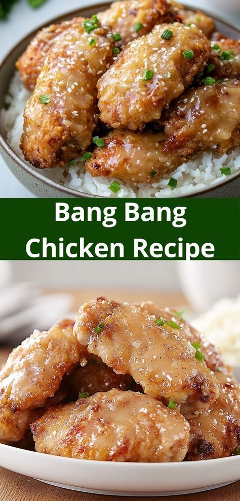 Craving a quick meal that packs a punch? This easy Bang Bang Chicken recipe is ready in under 30 minutes, allowing you to enjoy delicious flavors without spending hours in the kitchen. Chicken Tenderloin Recipes Easy, Chicken Tenders Recipes, Bang Bang Chicken Recipe, Tender Recipes, Chicken Lips, Chicken Tenders Recipe, Bang Bang Chicken, Zesty Sauce, Chicken Tender