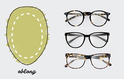 Glasses For Oblong Face, Face Shape Guide, Glasses For Oval Faces, Oblong Face, Oblong Face Shape, Glasses For Face Shape, Face Shapes Guide, Glasses For Your Face Shape, High Cheekbones