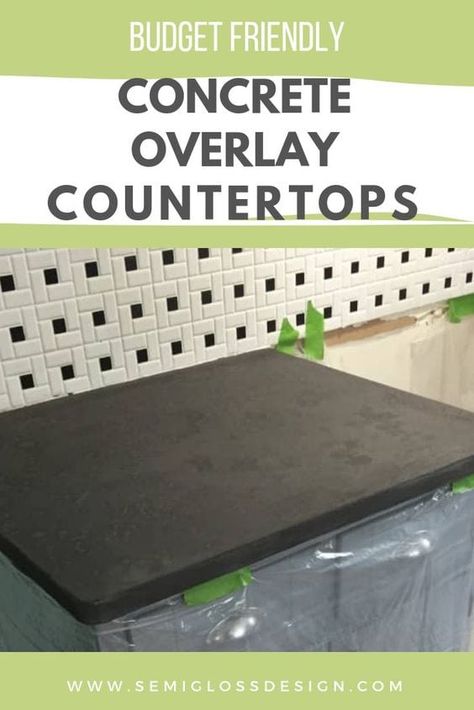 Concrete Overlay Countertops, Countertop Overlay, Concrete Countertops Kitchen Diy, Concrete Countertops Over Laminate, Countertop Makeover, Concrete Countertops White, White Concrete Countertops, Concrete Countertops Outdoor, Countertops Concrete