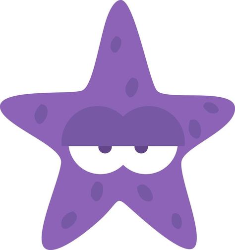 Purple starfish, illustration, on a white background. Starfish Illustration, Cartoon Starfish, Purple Starfish, Cartoon Character Illustration, Illustration Face, White Illustration, Background Background, Background White, Cartoon Character