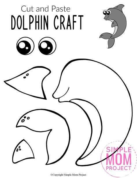 Looking for your next ocean theme project? Use our free printable dolphin template to make this adorable dolphin craft! Click and find the easy tutorial to make this fun ocean art project. Perfect for kids of all ages; including preschoolers and toddlers. #DolphinCrafts #OceanAnimals #OceanAnimalCrafts #SimpleMomProject Dolphin Template, Homeschooling Lessons, Dolphin Craft, Simple Mom Project, Ocean Art Projects, Black And White Ocean, Sea Animal Crafts, Ocean Animal Crafts, Good Listening Skills