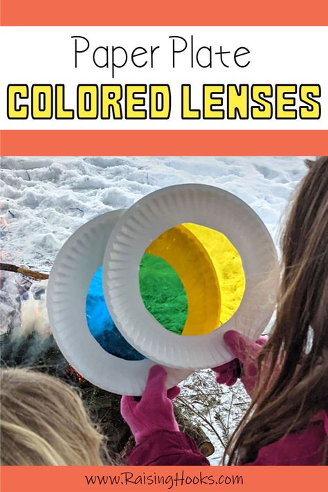 Create a colorful lenses with cellophane and paper plates. Watch your world transform into vibrant colors. Get creative and make new colors by combining paper plates. Observe how the different colors interact. Whether you are outside or inside, this is a wonderful activity for all! #acitivitiesforkids #kidsactivities #colors #lens #lenses #craftsforkids #kidscrafts Crafts With Cellophane, Colored Cellophane Crafts, Color Your World Summer Reading, Wheel Crafts For Preschoolers, Cellophane Crafts, Wheel Crafts, Homeschool Stem, Make A Fire, Daycare Design