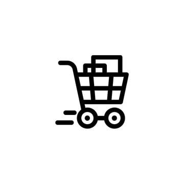 Cart Logo, App Aesthetic, Shop Vector, Shopping Clipart, Buy Icon, Flat Design Icons, App Background, Retail Logo, Flower Stencil