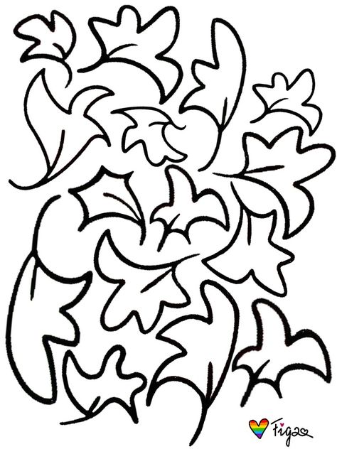 Heartstopper Leaves Template, Heartstopper Leaves Black And White, Heartstopper Leaves Print, Heartstopper Coloring Pages, Heartstopper Leaves Wall, Leaf Template Printable, Heartstopper Leaves, Tumblr Coloring Pages, Leaf Coloring Page