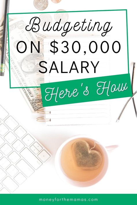 Are you job hunting and getting only finding low-paying gigs? You may be wondering, $30,000 a year is how much an hour? Can I even live on that? We're breaking down the before & after-tax income amounts, and doing Dave Ramsey's recommended budget percentages for a $30,000 salary. Here's everything you need to know... Budget Percentages, Budget Hacks, Dave Ramsey Budgeting, Money Planner, Budget Goals, Money Saving Techniques, Money Saving Mom, Finance Binder, Budget Planner Printable