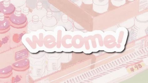 Pink Notion Header Gif, Intro Gif Aesthetic, แบนเนอร์ Discord Gif, Kawaii Welcome Banner, Cute Waving Gif, Kawaii Gif Discord Banner, Kawaii Header Gif, Discord Welcome Banner Gif, Welcome Video Intro