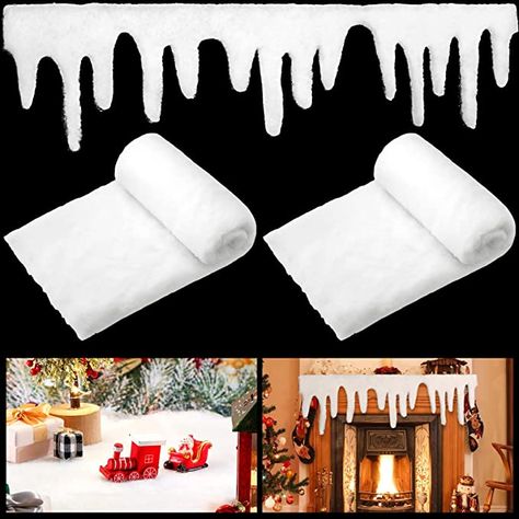 Fake Snow Blanket, Icicle Garland, Mantle Cover, Icicle Decorations, Snow Blanket, Snow Decorations, Roof Decoration, Winter Onederland Birthday Party, Winter Wonderland Decorations