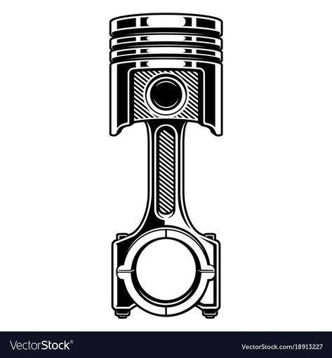 Pistón Piston Tattoo Design, Piston Vector, Piston Tattoo, Auto Tattoo, Pistons Logo, Engine Tattoo, Mechanics Logo, Mechanic Tattoo, Automotive Logo Design