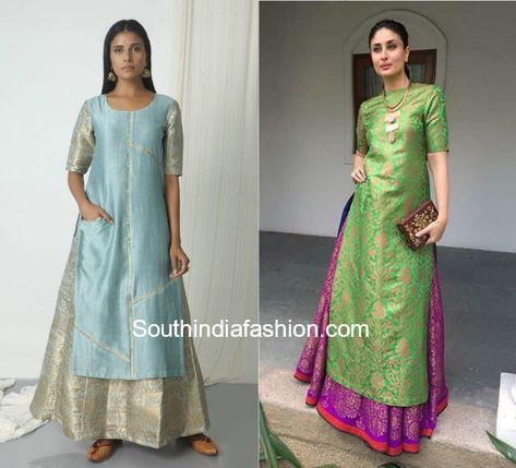 skirt with kurta 600x544 Tops For Long Skirts, Long Kurta With Skirt, Long Skirts Indian, Indian Long Skirts, Long Skirt With Shirt, Indian Skirt And Top, Skirt And Top Indian, Skirts Indian, Kurta With Skirt