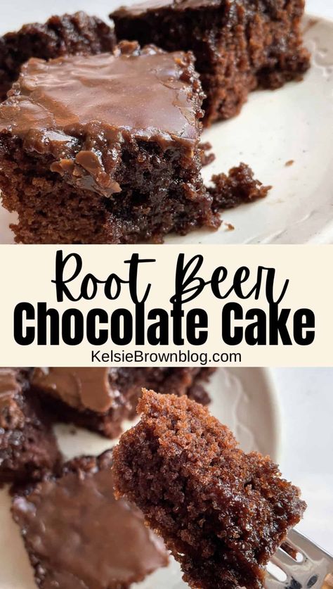 Beer Cake Recipe, Soda Pop Cake, Soda Cake Recipe, Root Beer Cake, Root Beer Recipe, Crockpot Cake, Cake Mix And Soda, Chocolate Cake From Scratch, Recipes Using Cake Mix