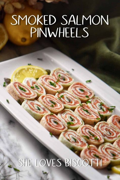 Smoked Salmon Pinwheels Appetizers, Appetizer Recipes Smoked Salmon, Appetizers For Martini Party, Recipes With Cold Smoked Salmon, Smoked Salmon Appetizers For Party, Salmon Appetizers Easy, Appetizers With Smoked Salmon, Salmon Appetizer Recipes Finger Foods, Smoked Salmon Appetizer Platter