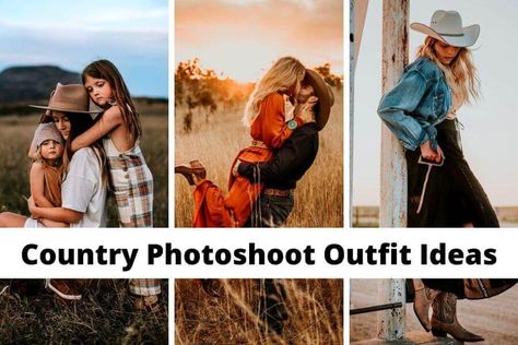 50 Best Country Photoshoot Outfit Ideas: What To Wear For Family, Engagement, Or Senior Photos Family Photos With Cowboy Boots, Stockyards Photoshoot, Western Family Pictures Outfits, Country Family Photos, Western Family Photos, Country Fall Outfits, Country Photoshoot, Photo Boots, Photoshoot Outfit Ideas