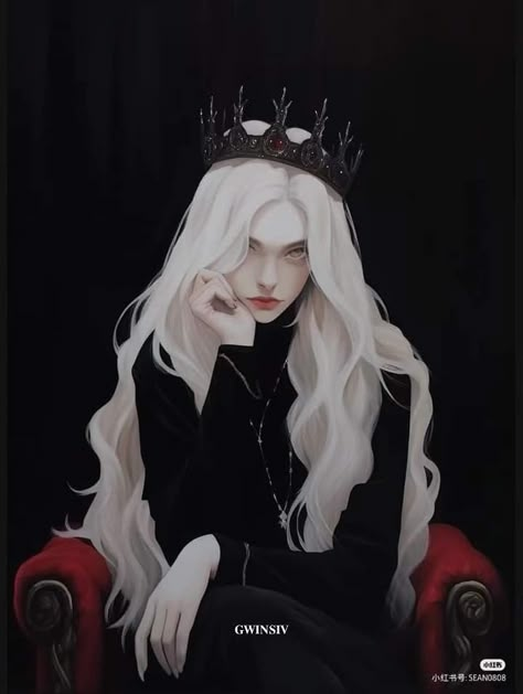 Long White Hair, Cocoppa Wallpaper, Book Inspiration, Dnd Characters, The Villain, S N, Character Portraits, White Hair, Dark Fantasy Art