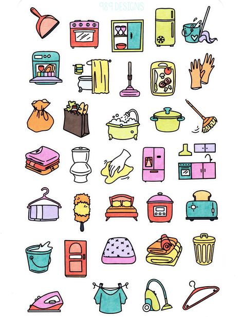 Chore/household icons perfect for your planner.   Each sheet includes stickers that are perfect for: - cleaning the oven - runnign the dishwasher - cleaning the bathroom (toliet, shower) - laundry - etc! Printed on permanent premium matte paper.  Sizes vary... approximately 1" tall.  Art Credits: Digital Paper by KHDigi on Etsy https://www.etsy.com/shop/KHDigi Art by DigiKika on Etsy https://www.etsy.com/shop/DigiKika Shower Stickers Bathroom, Cleaning Digital Stickers, Cleaning Chart Ideas, Planner Icon Aesthetic, Cleaning Doodles, Cleaning The Oven, Chore Planner, Cleaning Stickers, Drawing Stickers