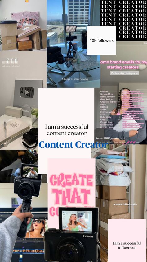 Social Media/ Content Creator Goals 2024 Vision board goals Social Media Goals, Content Creator Aesthetic, Social Media Content Creator, Creator Aesthetic, 2024 Vision Board, Vision Board Goals, 2024 Vision, Media Content, Social Media Content