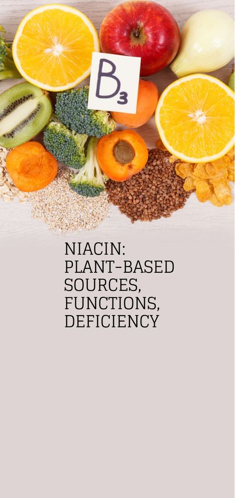 Is niacin (B2) vegan? Are niacin supplements vegan? What are some vegan niacin sources? Are vegans at risk for niacin deficiency? Let's take a closer look at niacin sources as well as some other basic info. #niacin #nutritionaldeficiency #vegandiet #plantbaseddiet Foods High In Niacin, Vegan Journey, Vegan Tips, Vegan Vitamins, Health Vitamins, Nutritional Deficiencies, Plant Based Lifestyle, B Vitamins, Plant Based Eating