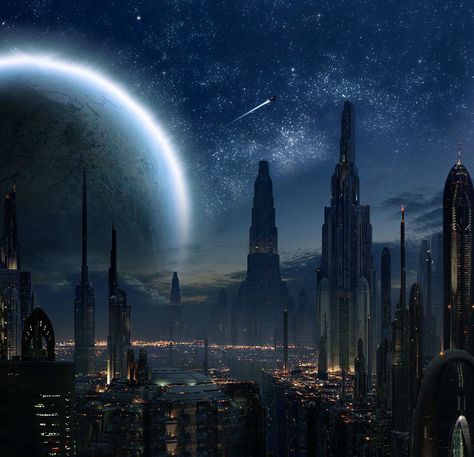 Coruscant - Star Wars Star Wars Aesthetic Coruscant, Star Wars Creatures Concept Art, Star Wars Planet Aesthetic, Star Wars Universe Aesthetic, Starwars Planet Aesthetic, Star Wars Places Aesthetic, Star Wars World Aesthetic, Star Wars Square Pictures, Star Wars Worlds Concept Art