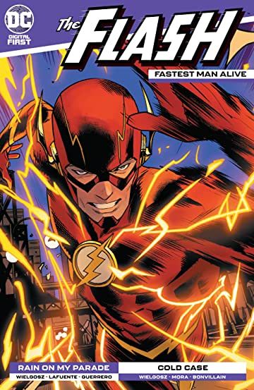 Flash: Fastest Man Alive #8 | Writers: Dave Wielgosz & Darko Lafuente & Dan Mora | Inker: Darko Lafuente & Dan Mora | Colorists: Tamra Bonvillain & Luis Guerrero | June 10 release Flash Comic Book, Tar Pit, The Flash Poster, Dc Comics Poster, Dan Mora, Flash Comics, Flash Animation, Comic Poster, Striped Art