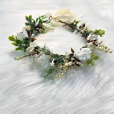 Amazon.com: VMila Flower Crown - Elegant Wedding Hair Accessories for Girls, Ideal Flower Girl Headpiece, Perfect for Bridal Parties and Special Occasions (Fall) : Baby Flower Girl Headpiece, Flower Girl Accessories, Headpiece Accessories, Bridal Business, Elegant Wedding Hair, Hair Accessories For Girls, Bridal Parties, Fall Baby, Pretty Wedding