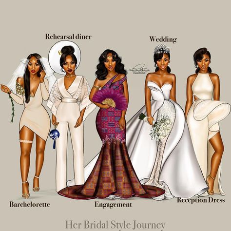 Last but definitely not the least tonight....what's your favorite look? via ✨ @padgram ✨(http://dl.padgram.com) Brides Outfit For Reception, Simple Mermaid Wedding Dress Black Bride, Fall Boho Wedding Color Palettes Bridesmaid Dresses, Wedding Dresses For Top Heavy Brides, Wedding Dresses Nigerian Bride, Black Weddings African Americans, Black People Wedding Ideas Color Schemes, Dream Wedding Dresses Black Women, Baddie Wedding Dress