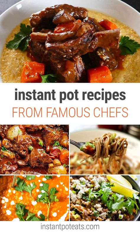 Instant Pot Recipes Adapted from Famous Chefs and Cookbook Authors from Jamie Olive to Julia Child & Wolfgang Puck | #juliachild #jamieoliver #gida #nigella #gordonramsay #beef #stew #rachelray #marthastewart Pressure Cooker Lamb, Crock Recipes, Recipes Hamburger, Instapot Meals, Perfect Pot Roast, Instant Pot Pot Roast, Famous Chef, Homemade Breads, Wolfgang Puck