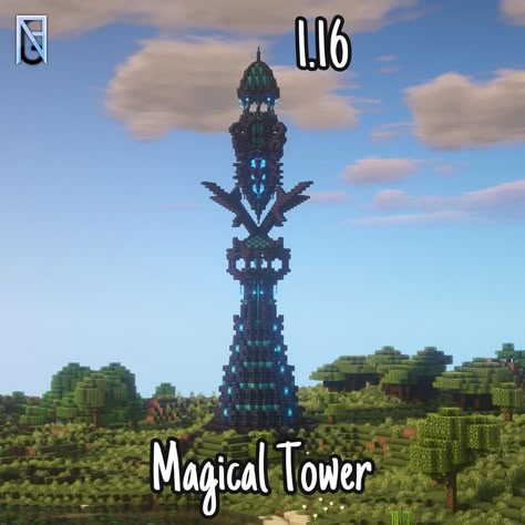 Minecraft Builder | NRGmix on Instagram: “Magical Blackstone tower built by me! Follow @nrgbuilds for more Minecraft Buildings ideas & designs! • Shaderpack: BSL • ▶ Subscribe to my…” Granite Builds Minecraft, Blackstone Minecraft Builds, Dragon Tower Minecraft, Blackstone Tower Minecraft, Wizard Tower Minecraft Ideas, Minecraft Blackstone Castle, Minecraft Obelisk, Tower Minecraft Ideas, Magic Tower Minecraft