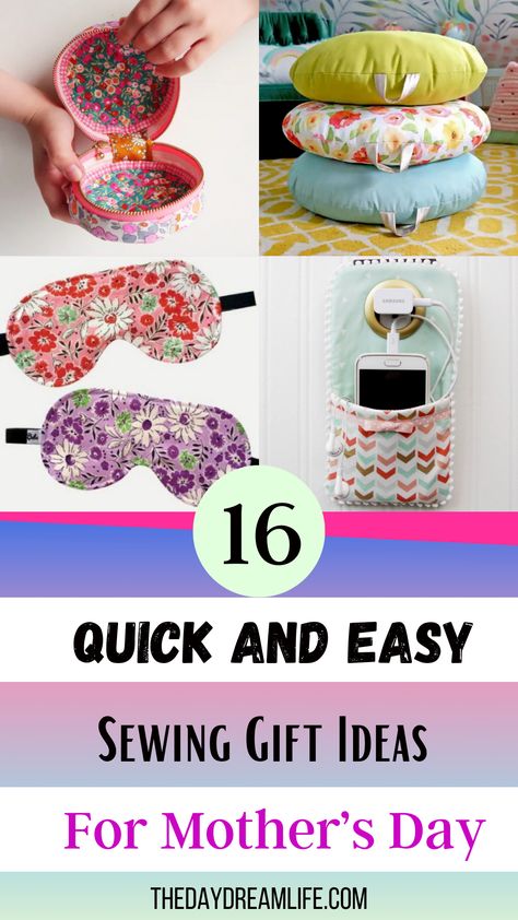 16 Sewing Gift Ideas For Moms Sew Mothers Day Gifts, Sew Fathers Day Gifts, Mother’s Day Sewing Gift, Sewing Gifts For Grandma, Sewn Mothers Day Gifts, Sewing Projects For Mothers Day, Sewing Mothers Day Gifts, Sewing Gifts For Mom, Sewn Gifts For Women Handmade