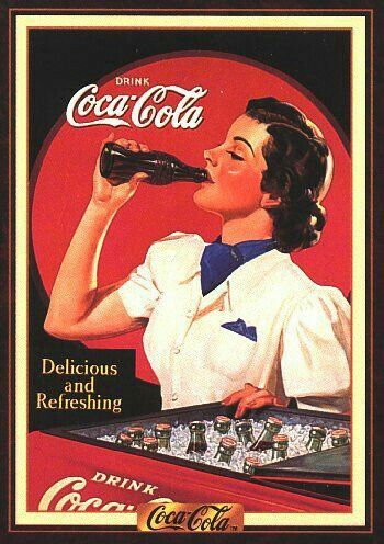 Vintage Coca-Cola ad Coca Cola Commercial, Retro Room Ideas, Coca Cola Poster, Coke Ad, Always Coca Cola, Coca Cola Ad, Coca Cola Bottles, Coca Cola Can, Vintage Coke