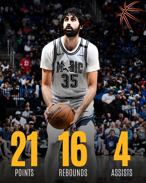 Goga Bitadze put up a powerhouse performance for the Magic, dominating the paint in tonight’s win!🏀   In 31 minutes, he scored 21 points on 53.3% shooting from the field and 83.3% from the free-throw line.✨  Final Score: Magic 115 - Suns 110☄️  #GogaBitadze #NBAHighlights #Magic #NBA #Basketball Free Throw, Nba Basketball, The Field, Nba, The Magic, Basketball, Paint, Quick Saves