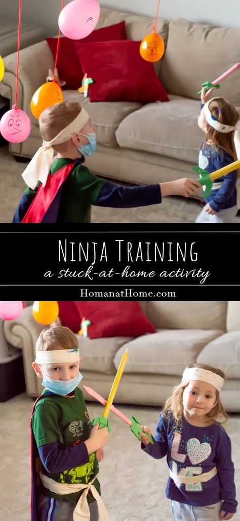 Ninja Training For Kids, Ninja Activities For Kids, Ninja Crafts For Preschoolers, Ninja Crafts For Kids, Ninja Craft, Ninja Games For Kids, Ninja Activities, Ninja Crafts, Kids Bop