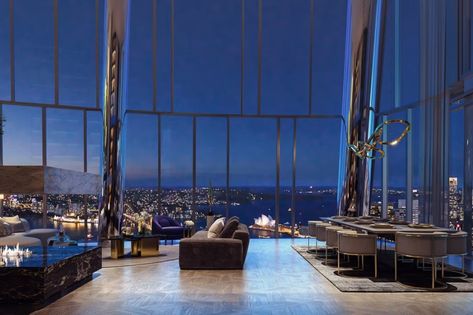 Apartamento New York, Penthouse Luxury, Luxury Penthouse, Indie Room, Floor To Ceiling, Luxury Homes Dream Houses, Dream Apartment, Floor To Ceiling Windows, House Goals