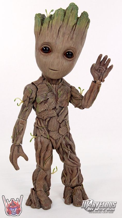 Guardians of the Galaxy Vol. 2 Hot Toys Groot Life-Size Figure Video Review & Image Gallery #Marvel Groot Toy, Groot Avengers, Groot Marvel, Guardians Of The Galaxy Vol 2, I Am Groot, Avengers Wallpaper, Baby Groot, Marvel Wallpaper, Trik Fotografi