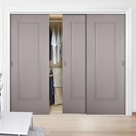 Sliding Door Storage Closet, Entryway Closet Sliding Doors, Shaker Style Sliding Wardrobe Doors, Built In Wardrobes Sliding Doors, Built In Closet Sliding Doors, Modern Sliding Door Wardrobe, Slide Doors Wardrobe, Wall To Wall Wardrobe, Sliding Door Closet Design