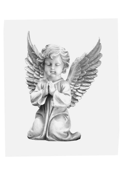 Cherub Tattoo Designs, Angel Statues Sculpture, Virgo Tattoo Designs, Sugar Skull Artwork, Heaven Tattoos, Cherub Tattoo, Christian Graphic Design, Hourglass Tattoo, Virgo Tattoo