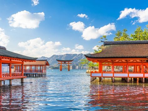 Itsukushima Shrine Itsukushima Shrine, Hitachi Seaside Park, Beautiful Places In Japan, Clear Beaches, Japanese Village, Seaside Park, Himeji Castle, Hakodate, Photo Tag