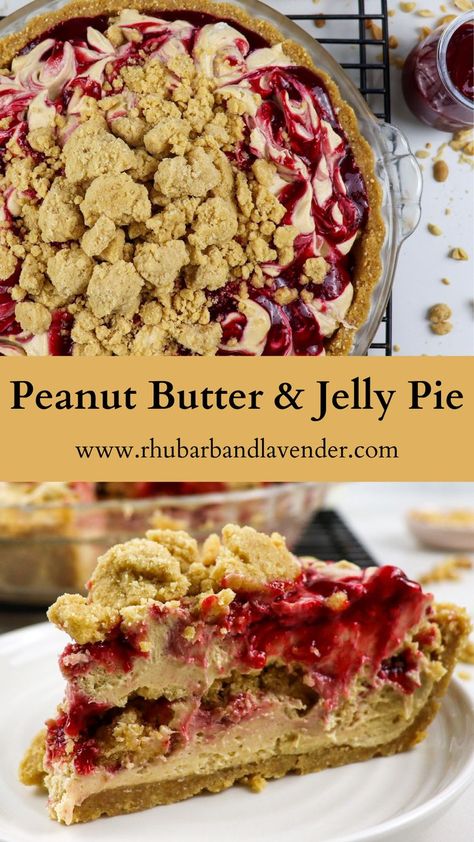 Peanut Butter And Jelly Pie, Jelly Food, Pie Pops, Lost 100 Pounds, Desserts Vegan, Quit Drinking, Peanut Butter And Jelly, Peanut Butter Recipes, Think Food