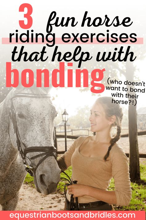 3 Fun Horse Riding Exercises for Bonding with a Horse – Equestrian Boots and Bridles Horse Riding Exercises, Horse Bonding, Equine Studies, Horsemanship Patterns, English Horseback Riding, Horse Training Ground Work, Western Horsemanship, Riding Exercises, Horse Training Exercises